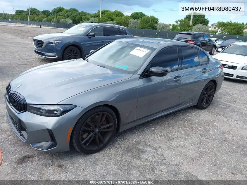 2024 BMW 3 Series 330I VIN: 3MW69FF04R8D80437 Lot: 39757013