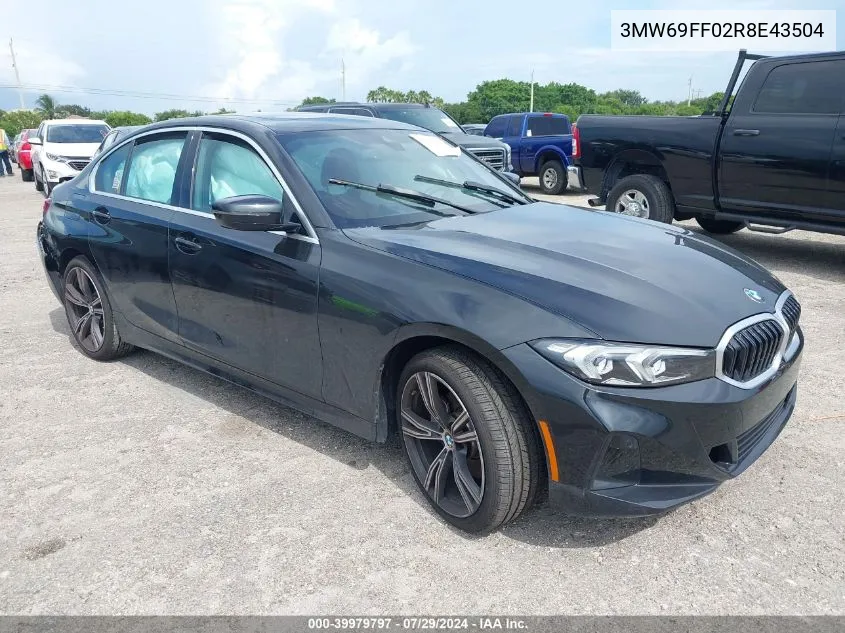 2024 BMW 3 Series 330I VIN: 3MW69FF02R8E43504 Lot: 39979797