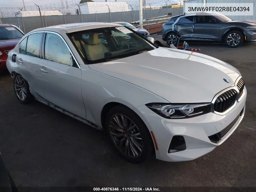 2024 BMW 3 Series 330I VIN: 3MW69FF02R8E04394 Lot: 40876346