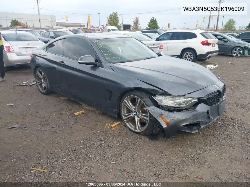 2014 BMW 428 Xi VIN: WBA3N5C53EK196009 Lot: 12065596