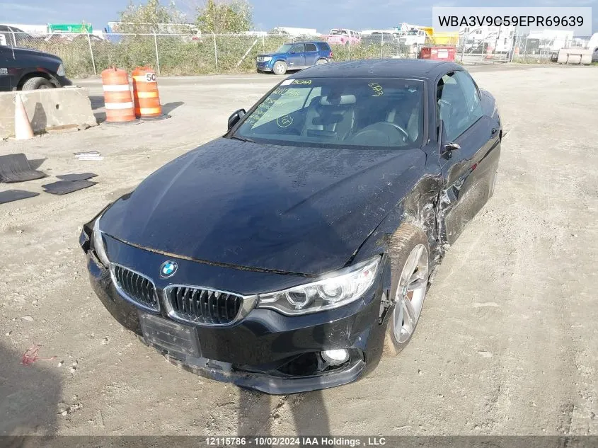 2014 BMW 428 I VIN: WBA3V9C59EPR69639 Lot: 12115786