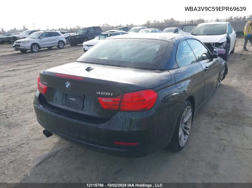 2014 BMW 428 I VIN: WBA3V9C59EPR69639 Lot: 12115786