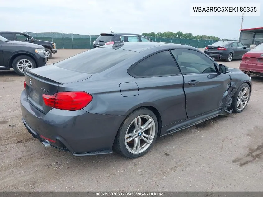 2014 BMW 435I xDrive VIN: WBA3R5C5XEK186355 Lot: 39507050