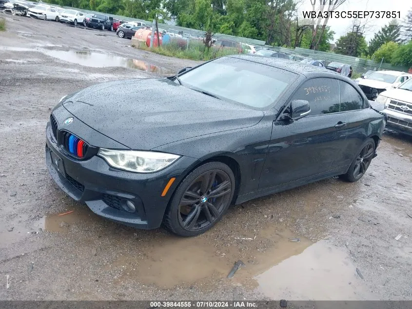 2014 BMW 435I VIN: WBA3T3C55EP737851 Lot: 39844555