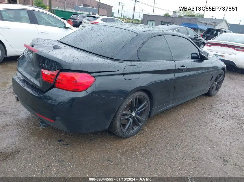 2014 BMW 435I VIN: WBA3T3C55EP737851 Lot: 39844555