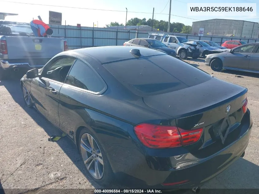 2014 BMW 435I xDrive VIN: WBA3R5C59EK188646 Lot: 40096584