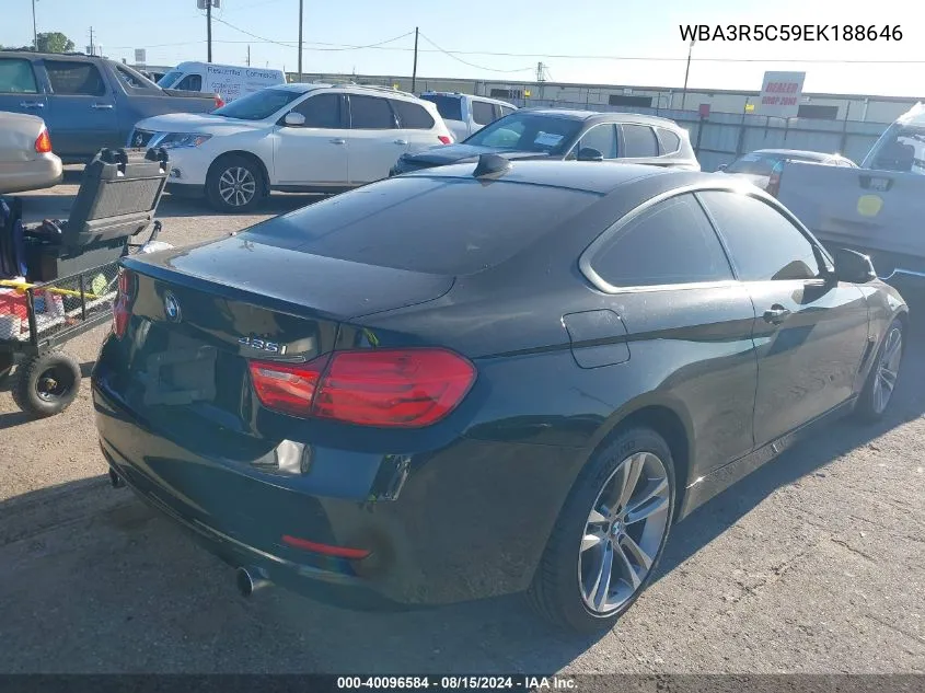 2014 BMW 435I xDrive VIN: WBA3R5C59EK188646 Lot: 40096584