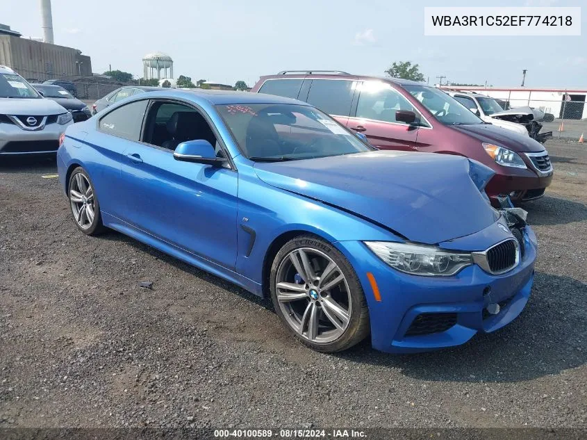 2014 BMW 435I VIN: WBA3R1C52EF774218 Lot: 40100589