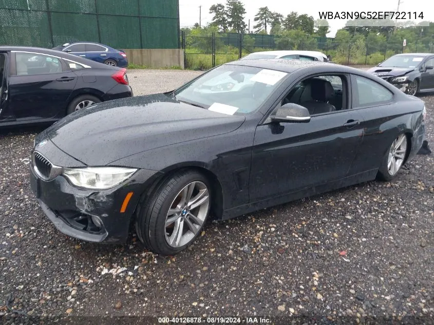 2014 BMW 428I xDrive VIN: WBA3N9C52EF722114 Lot: 40126878