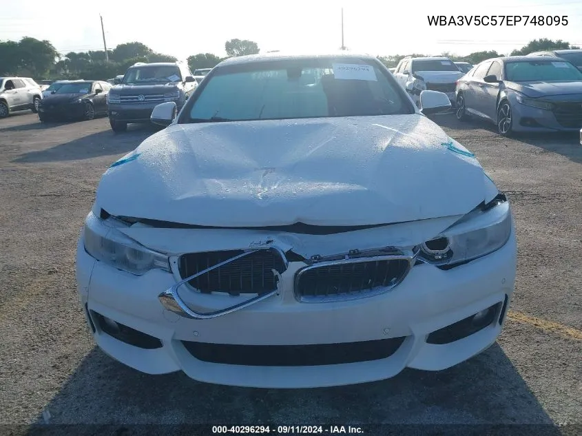 2014 BMW 428I I VIN: WBA3V5C57EP748095 Lot: 40296294