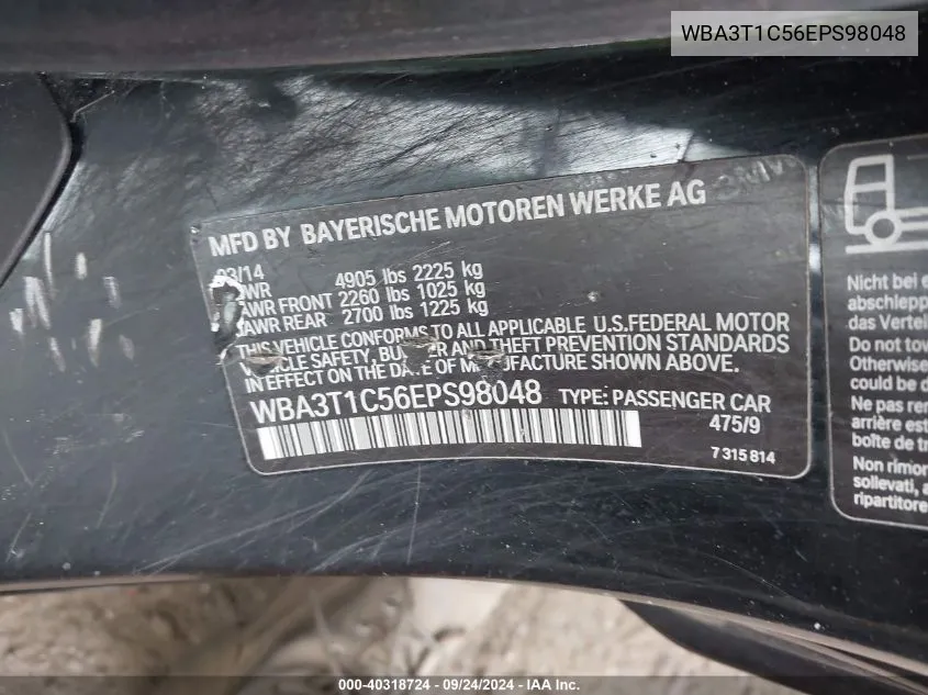 WBA3T1C56EPS98048 2014 BMW 428I xDrive