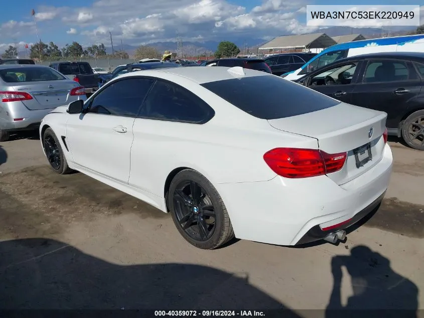 2014 BMW 428I VIN: WBA3N7C53EK220949 Lot: 40359072