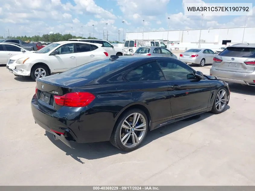 2014 BMW 435I VIN: WBA3R1C57EK190792 Lot: 40369229