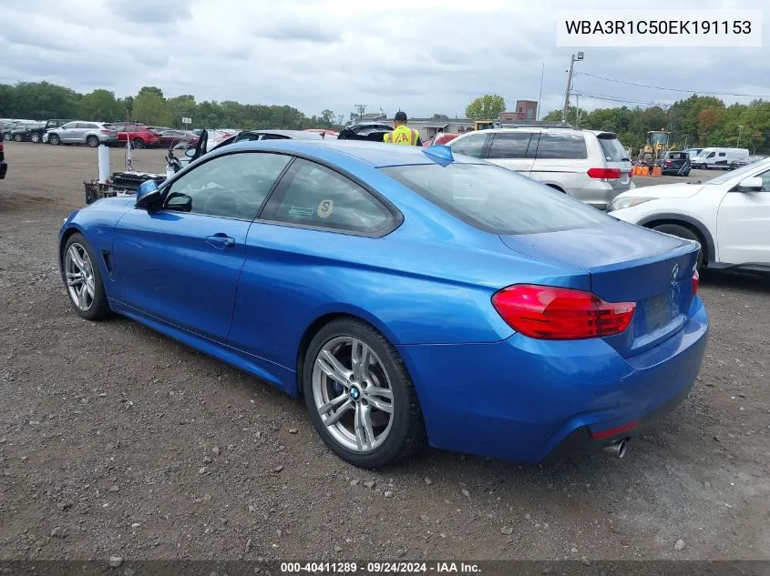 2014 BMW 435I VIN: WBA3R1C50EK191153 Lot: 40411289