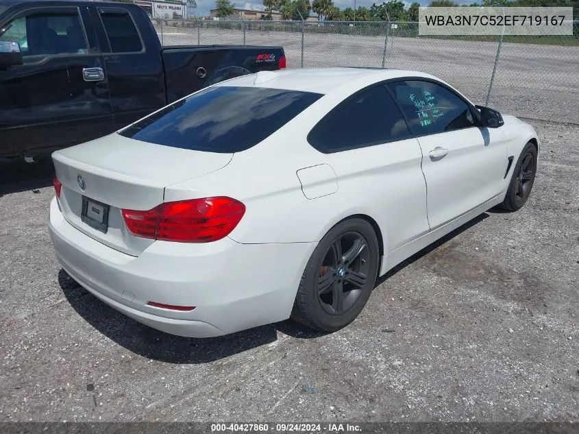 2014 BMW 428I VIN: WBA3N7C52EF719167 Lot: 40427860