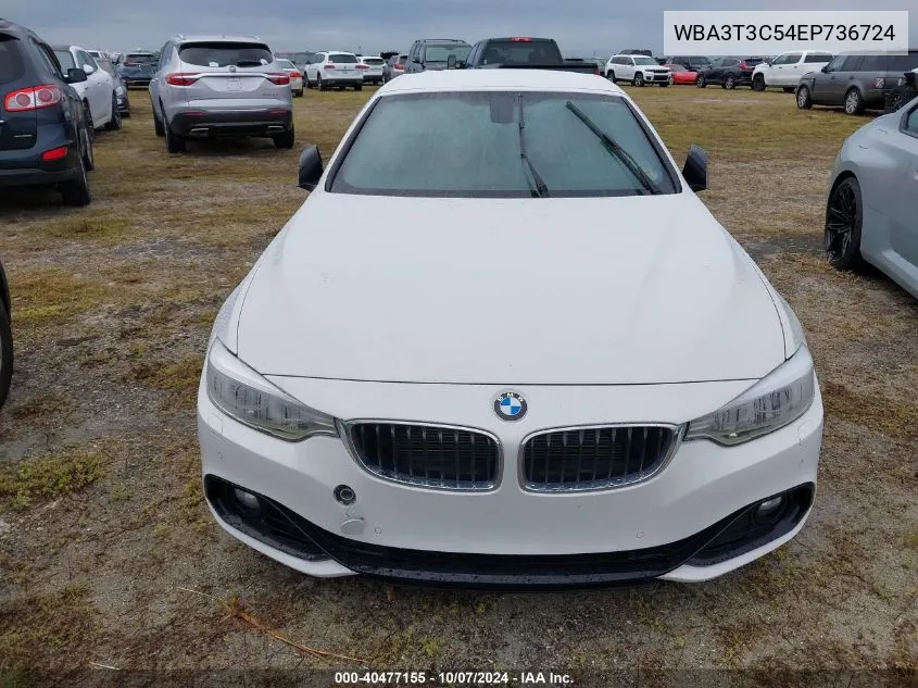 2014 BMW 435I VIN: WBA3T3C54EP736724 Lot: 40477155