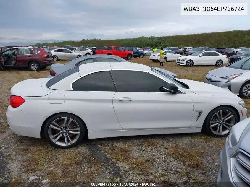 2014 BMW 435I VIN: WBA3T3C54EP736724 Lot: 40477155