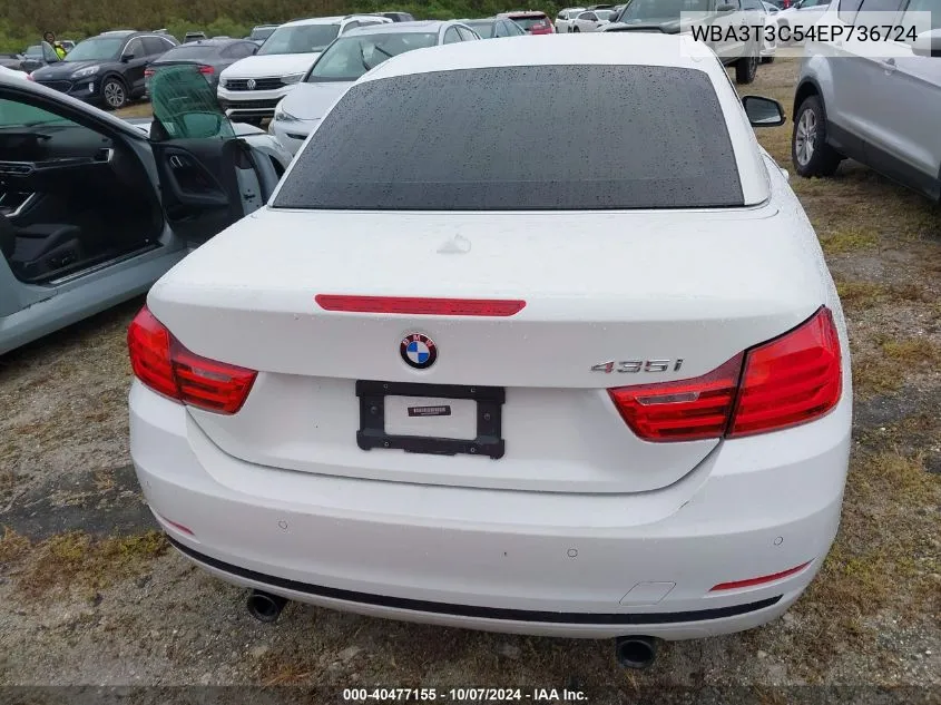 2014 BMW 435I VIN: WBA3T3C54EP736724 Lot: 40477155