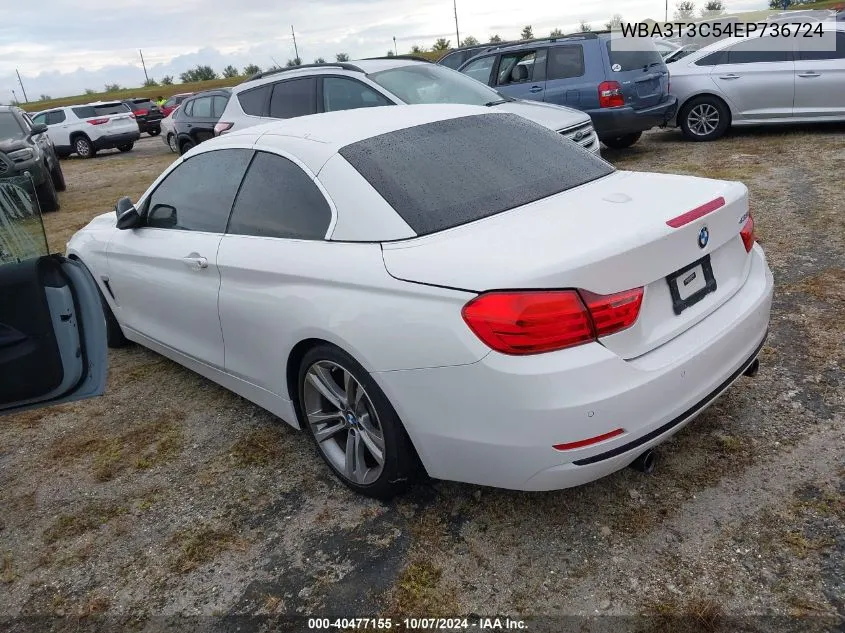 2014 BMW 435I VIN: WBA3T3C54EP736724 Lot: 40477155