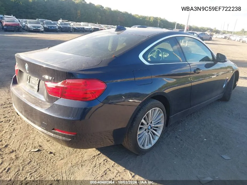 2014 BMW 428I xDrive VIN: WBA3N9C59EF722238 Lot: 40480964