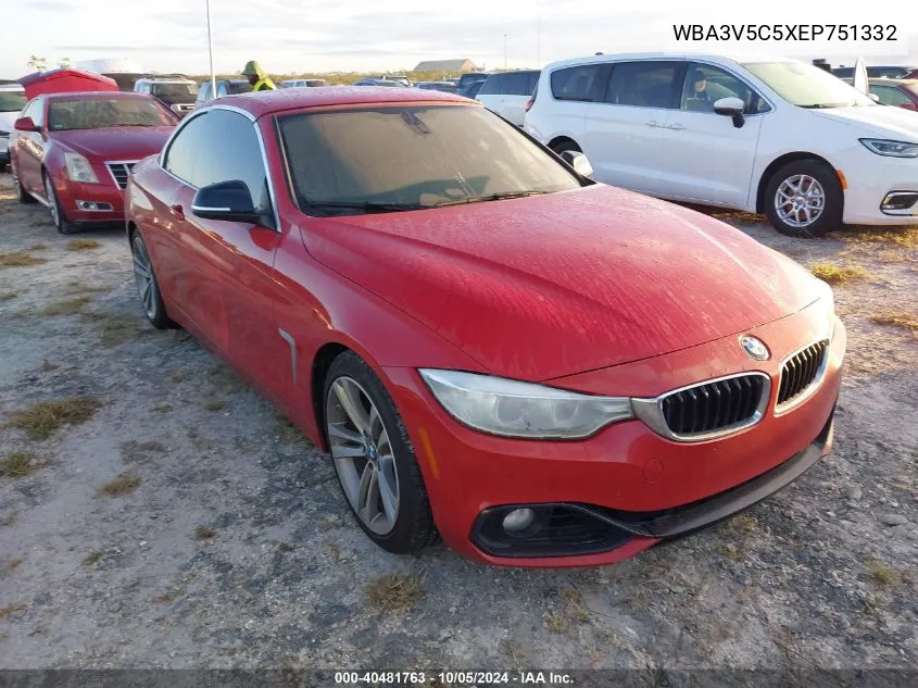 2014 BMW 428 I VIN: WBA3V5C5XEP751332 Lot: 40481763