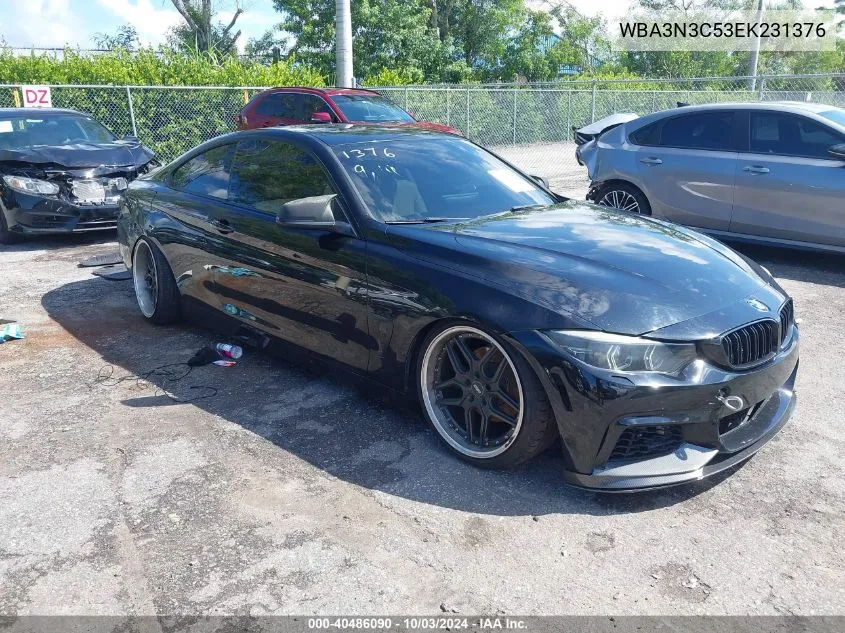 2014 BMW 428I VIN: WBA3N3C53EK231376 Lot: 40486090