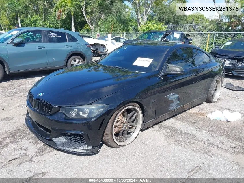 2014 BMW 428I VIN: WBA3N3C53EK231376 Lot: 40486090