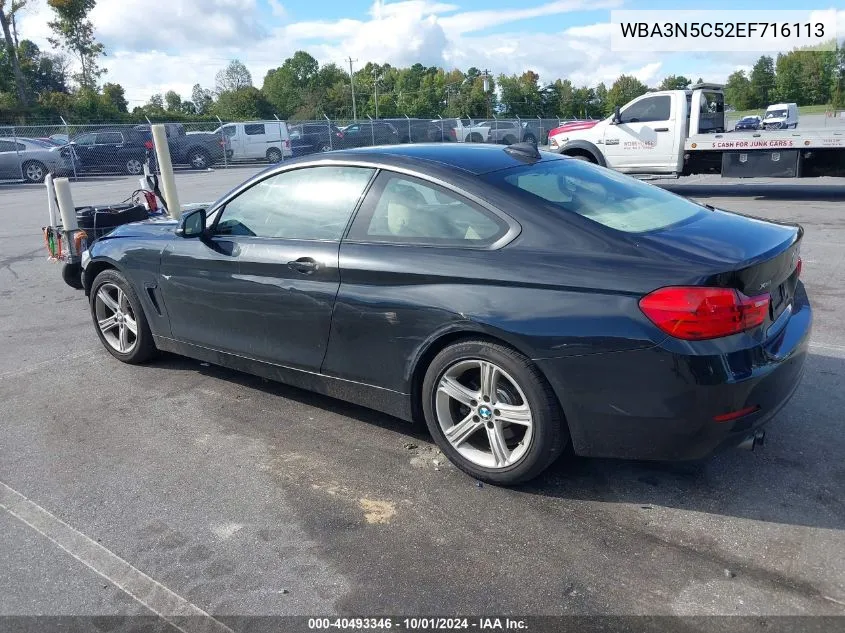 2014 BMW 428I xDrive VIN: WBA3N5C52EF716113 Lot: 40493346