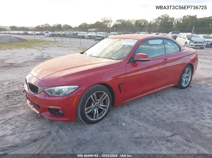 2014 BMW 435I VIN: WBA3T3C56EP736725 Lot: 40499162