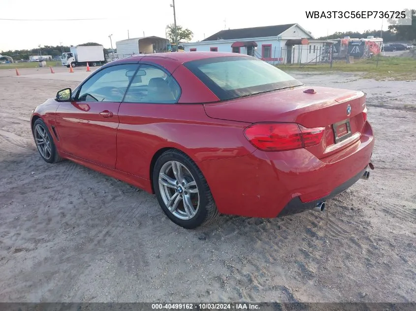 2014 BMW 435I VIN: WBA3T3C56EP736725 Lot: 40499162