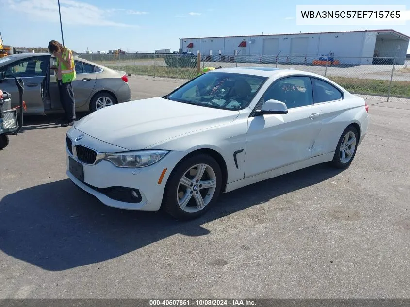 2014 BMW 428I Xi VIN: WBA3N5C57EF715765 Lot: 40507851