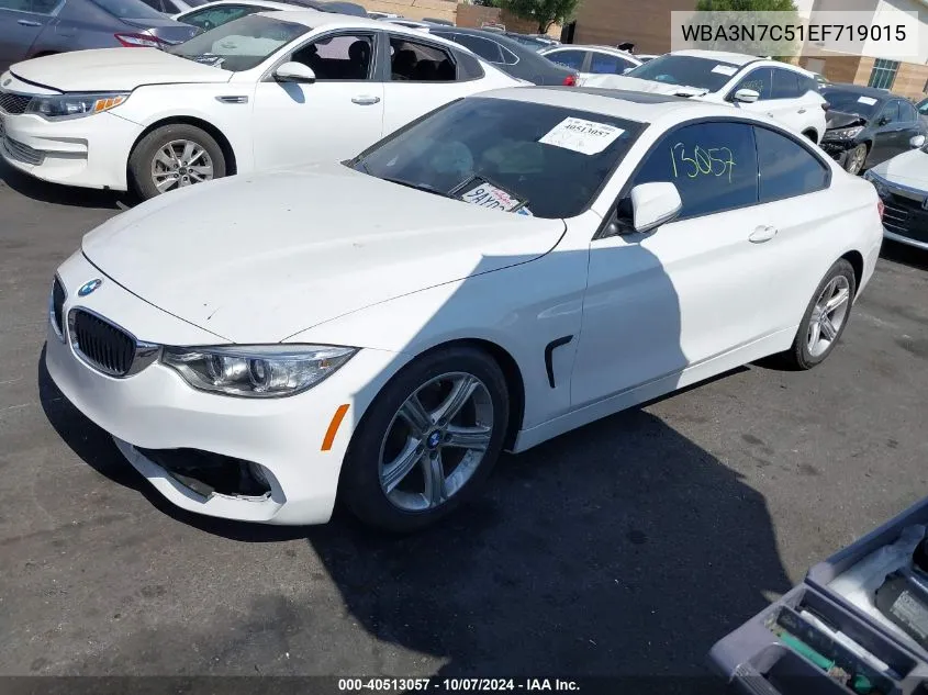 2014 BMW 428I VIN: WBA3N7C51EF719015 Lot: 40513057