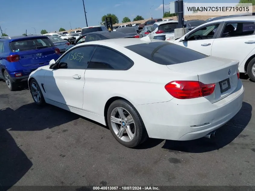 2014 BMW 428I VIN: WBA3N7C51EF719015 Lot: 40513057