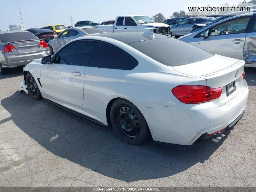 2014 BMW 428I VIN: WBA3N3C54EF710818 Lot: 40564750