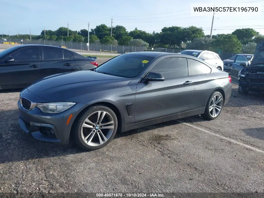 2014 BMW 428I xDrive VIN: WBA3N5C57EK196790 Lot: 40571670