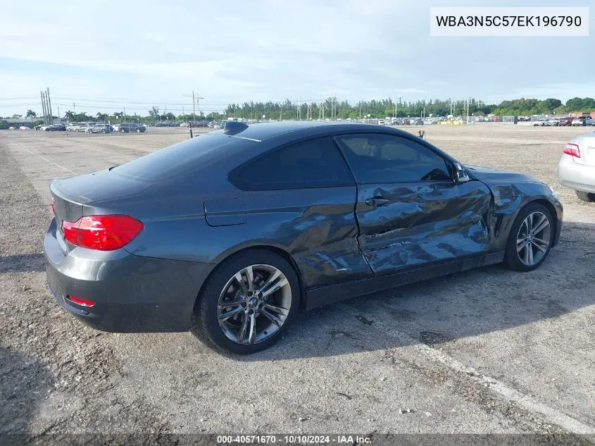 2014 BMW 428I xDrive VIN: WBA3N5C57EK196790 Lot: 40571670