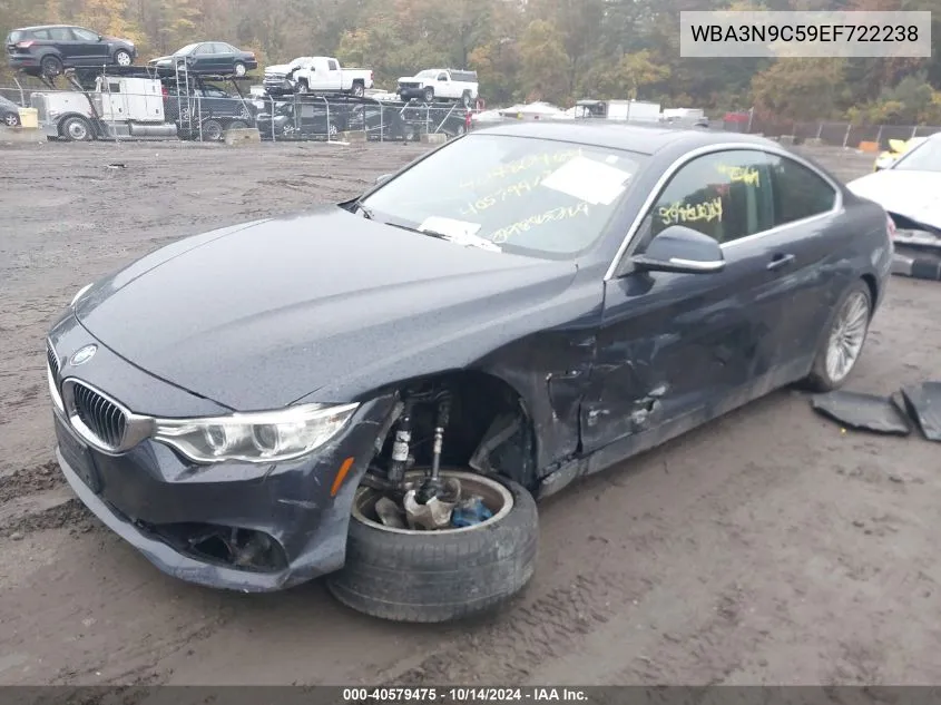 2014 BMW 428I xDrive VIN: WBA3N9C59EF722238 Lot: 40579475