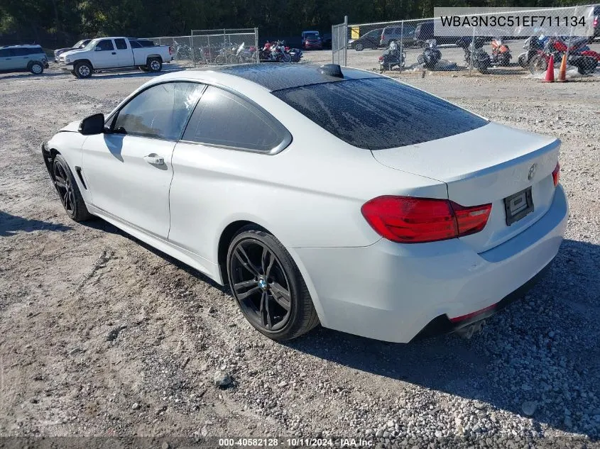 2014 BMW 428 I VIN: WBA3N3C51EF711134 Lot: 40582128