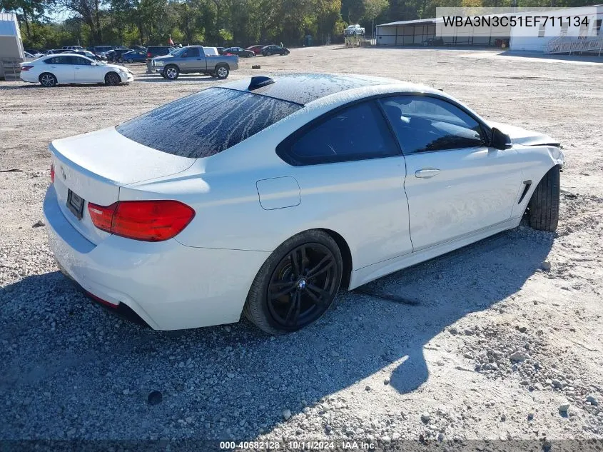 2014 BMW 428 I VIN: WBA3N3C51EF711134 Lot: 40582128