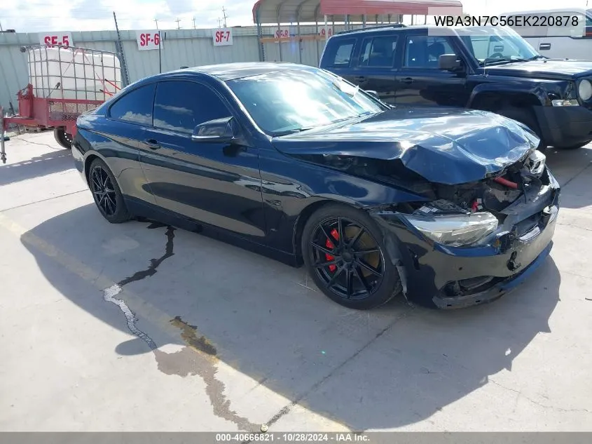 2014 BMW 428I VIN: WBA3N7C56EK220878 Lot: 40666821