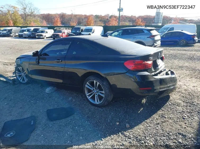 2014 BMW 428I xDrive VIN: WBA3N9C53EF722347 Lot: 40793861