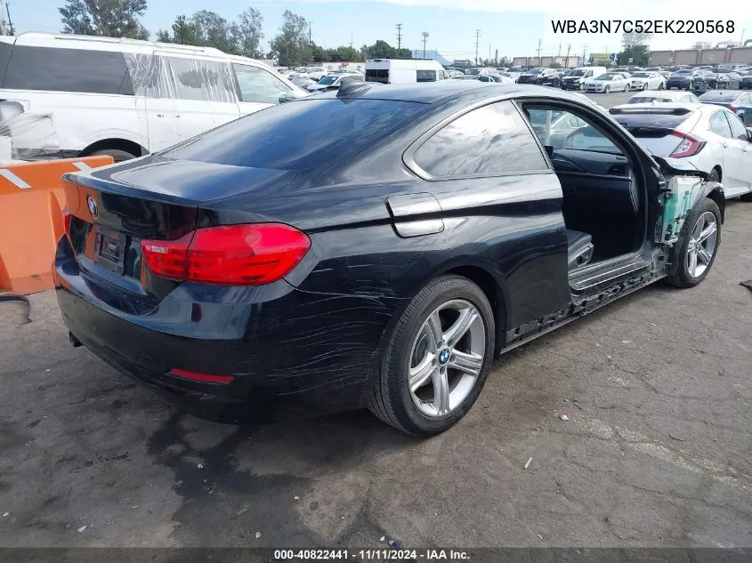 2014 BMW 428I VIN: WBA3N7C52EK220568 Lot: 40822441