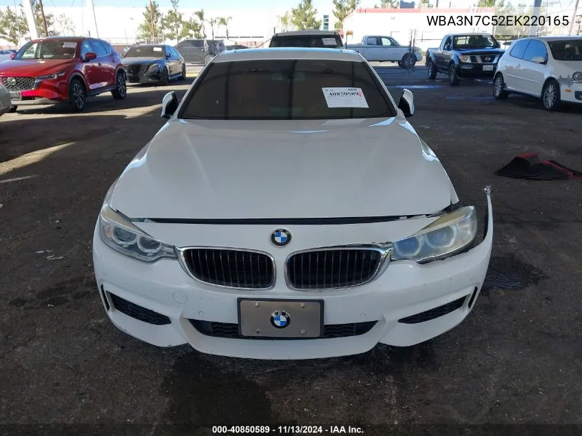 2014 BMW 428I VIN: WBA3N7C52EK220165 Lot: 40850589