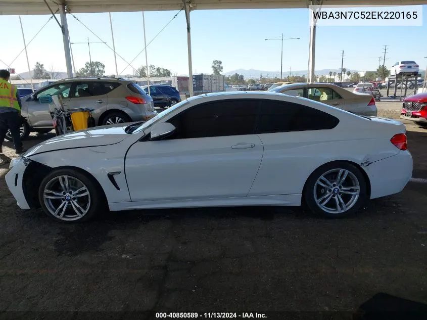 2014 BMW 428I VIN: WBA3N7C52EK220165 Lot: 40850589