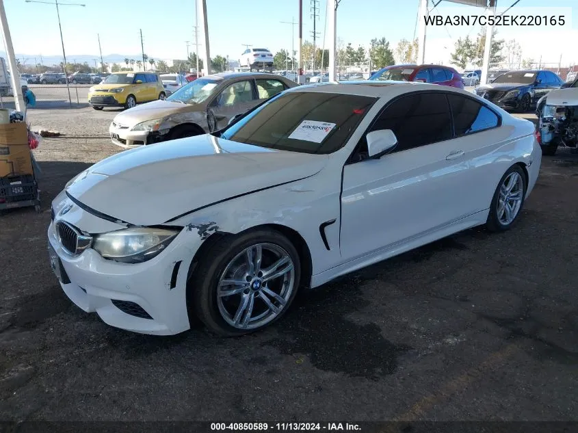 2014 BMW 428I VIN: WBA3N7C52EK220165 Lot: 40850589