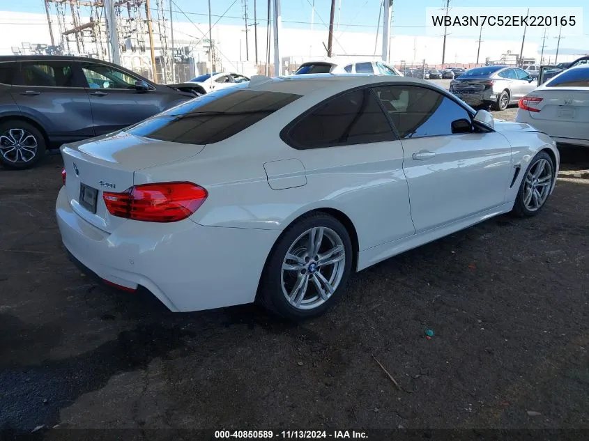 2014 BMW 428I VIN: WBA3N7C52EK220165 Lot: 40850589