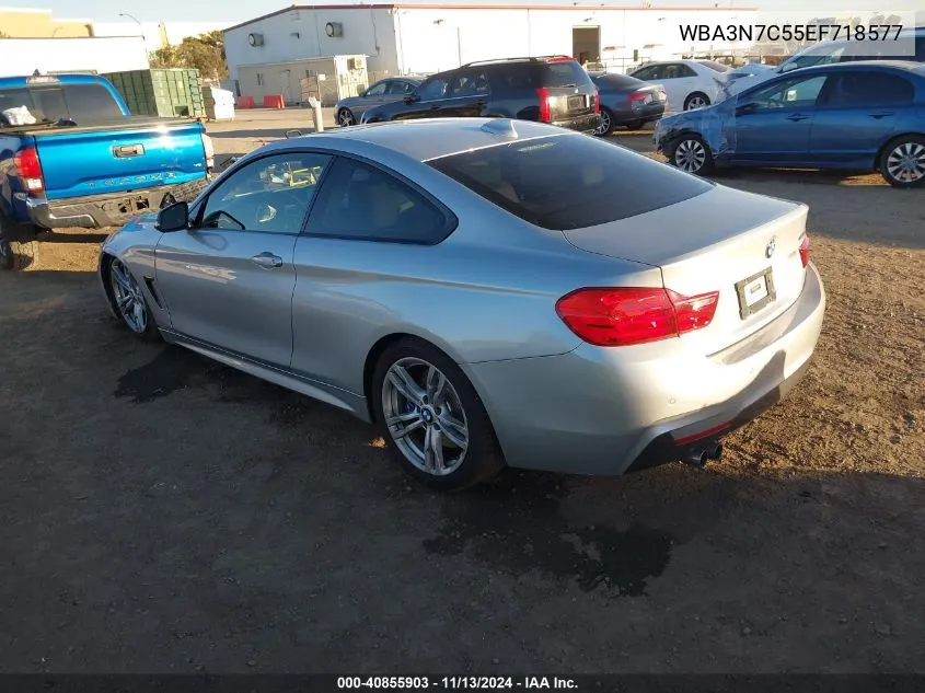 2014 BMW 428I VIN: WBA3N7C55EF718577 Lot: 40855903