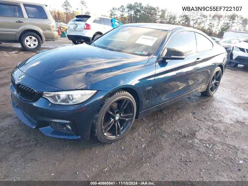 2014 BMW 428I xDrive VIN: WBA3N9C55EF722107 Lot: 40860541