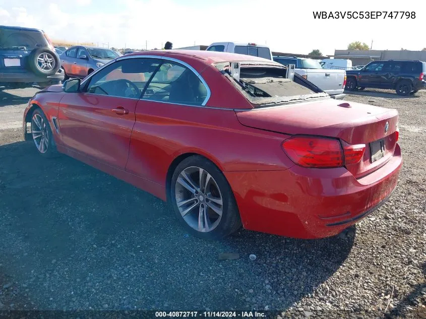 2014 BMW 428I VIN: WBA3V5C53EP747798 Lot: 40872717