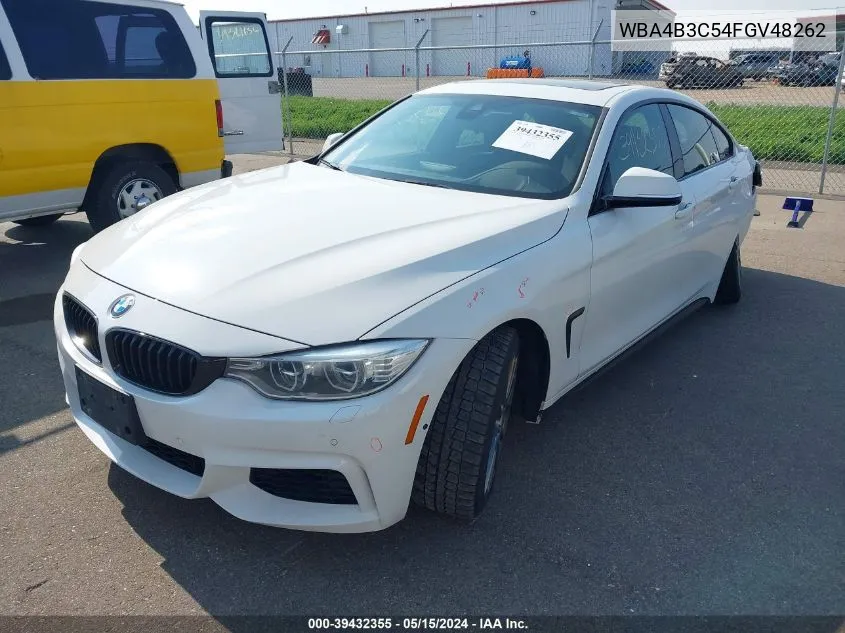 2015 BMW 435I Gran Coupe xDrive VIN: WBA4B3C54FGV48262 Lot: 39432355